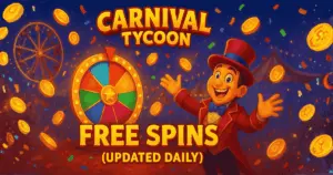 Carnival Tycoon free spins and daily rewards 2025